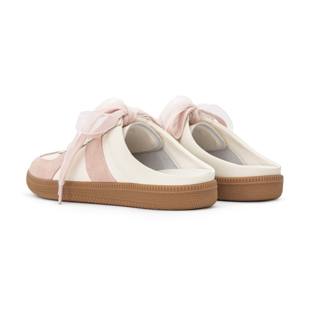 【Disney】妙妙貓真皮德訓穆勒鞋 草莓粉