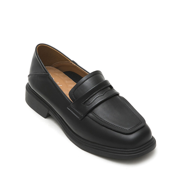 Comfy Soft Backless Loafers Black