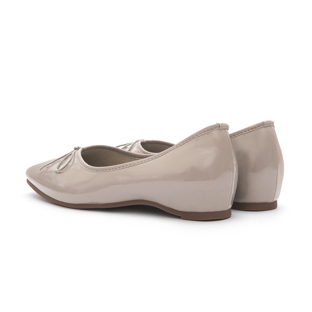 Classic Bow Ballet Flats Grey