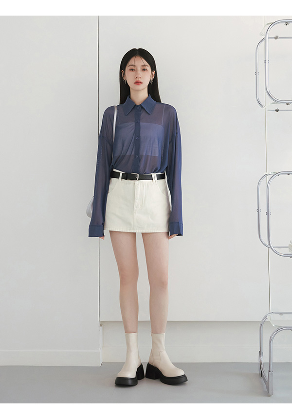 美腿濾鏡．輕量加厚底瘦瘦短靴 香草米