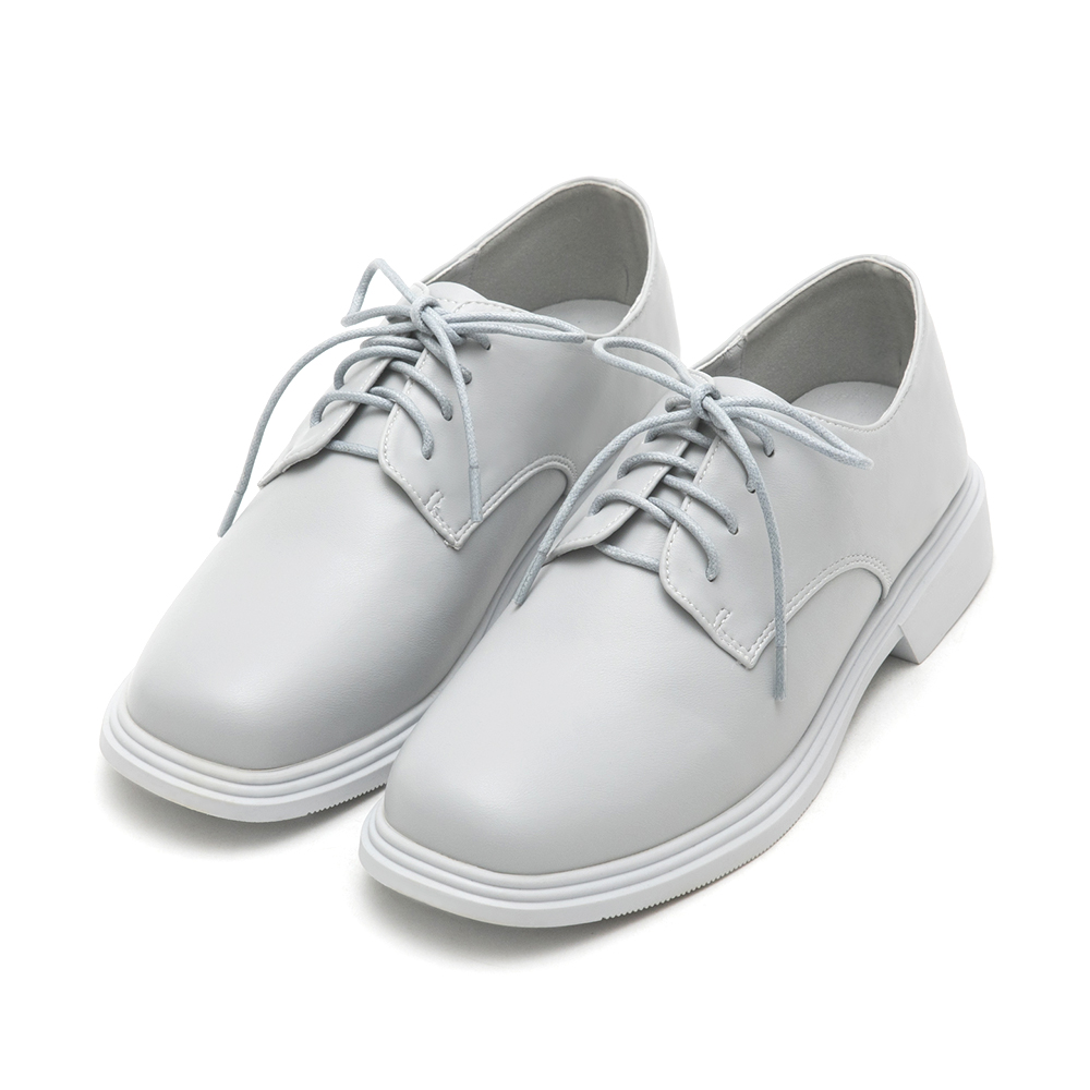 Soft Lace-Up Derby Shoes Glacier Blue