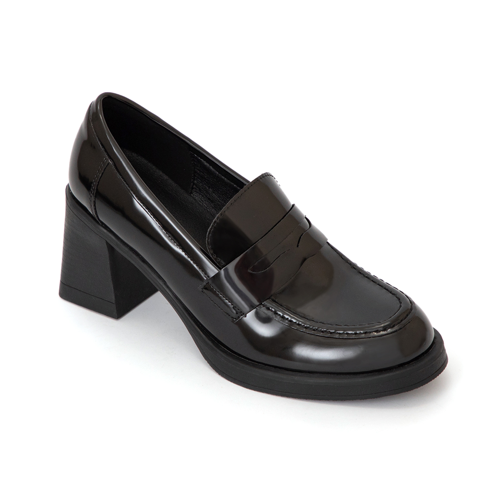 都會美型水台高跟樂福鞋 黑色