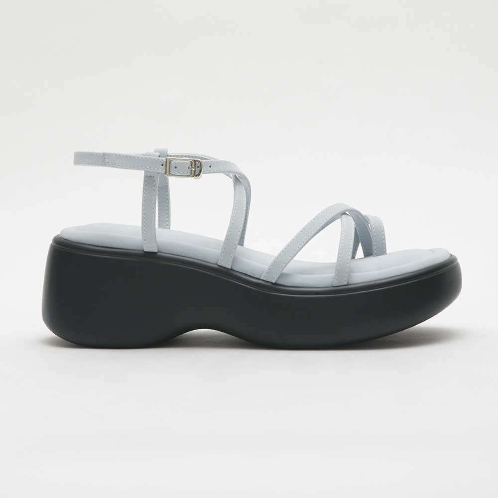 Strappy Lightweight Platform Sandals Serenity Blue