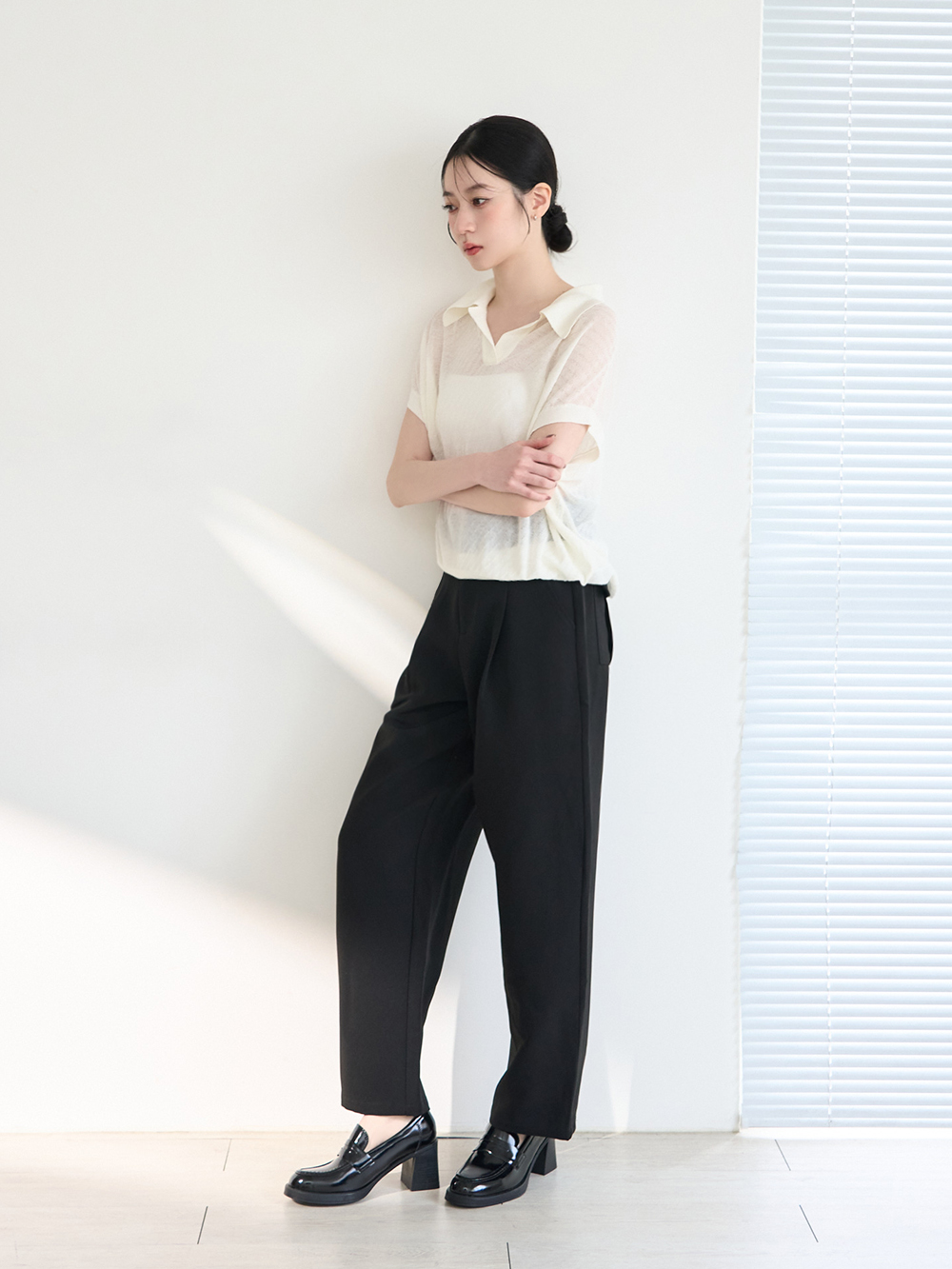 都會美型水台高跟樂福鞋 黑色