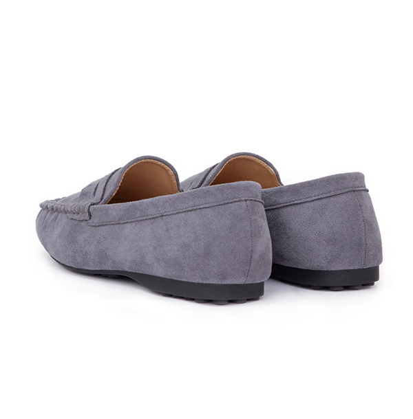 秋冬輕著4D氣墊豆豆底樂福鞋 迷霧藍