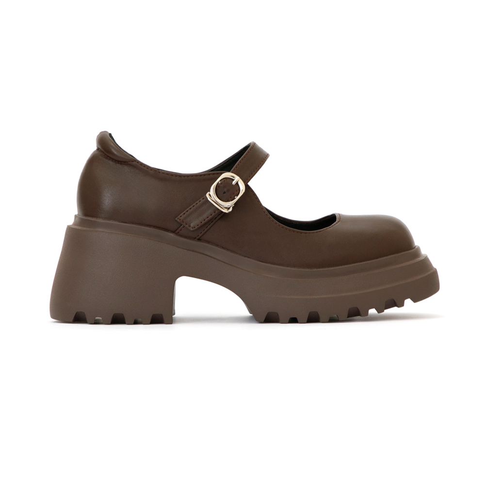 氧氣美女增高加厚底瑪莉珍鞋 咖啡