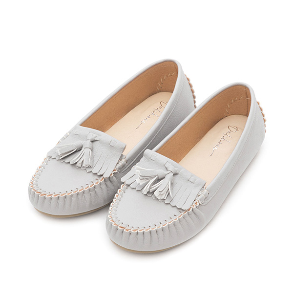 MIT Comfort Moccasin Loafers Grey