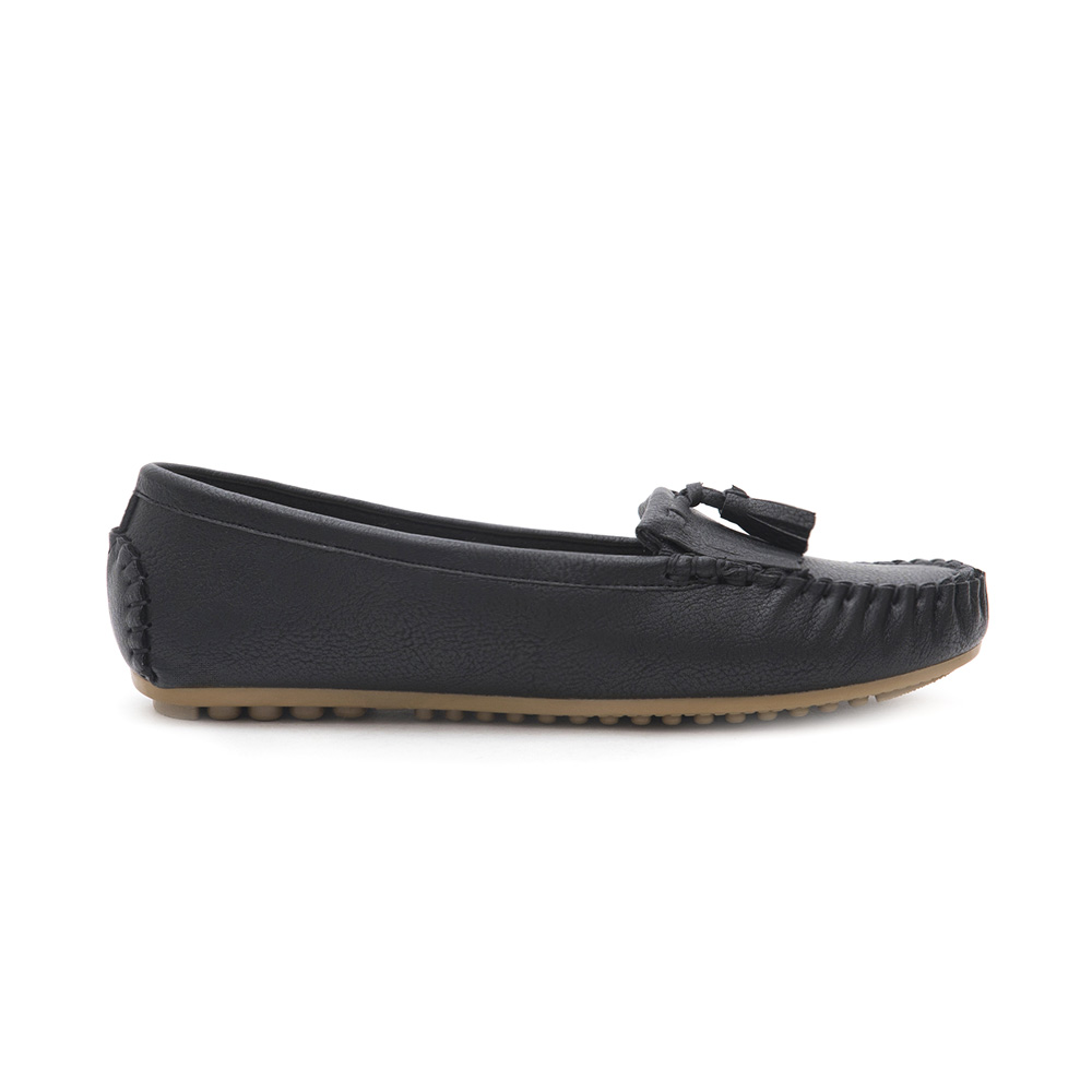 MIT Comfort Moccasin Loafers Black