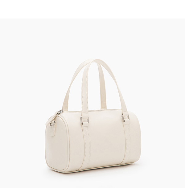 Convertible Cylinder Bag Beige