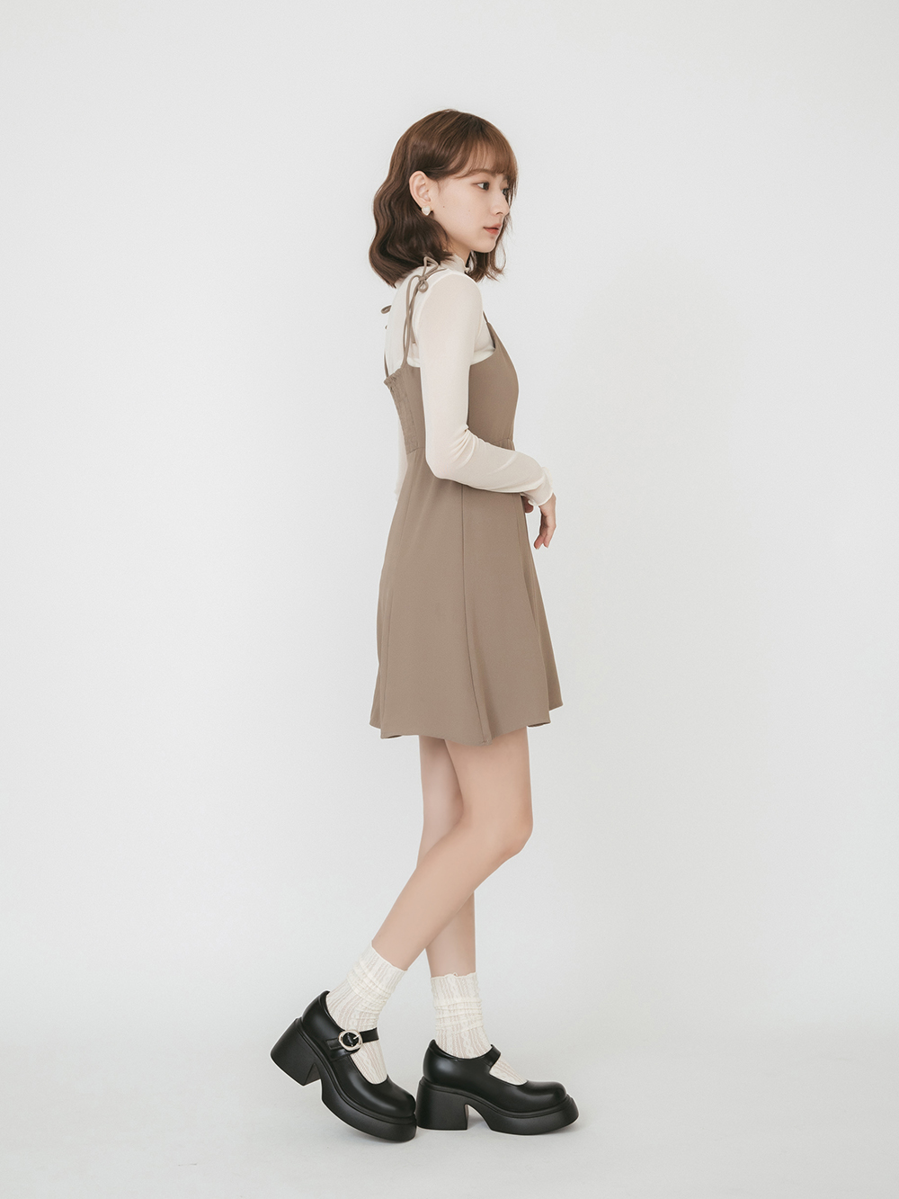 夢幻舞台．輕量加厚底銀釦瑪莉珍鞋 時尚黑