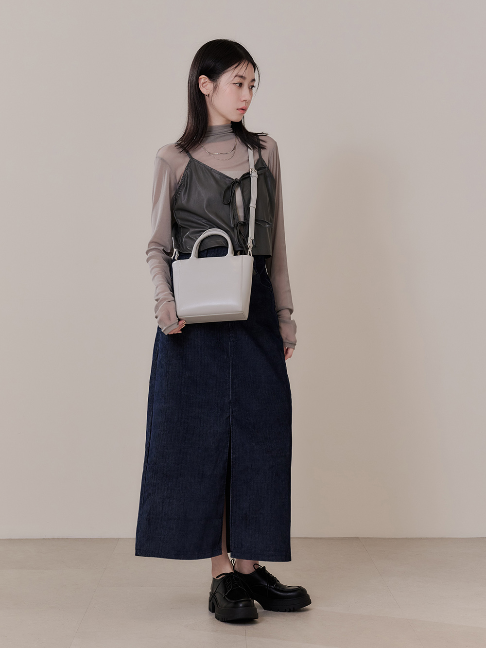 Pita寶藏女孩口袋包 灰