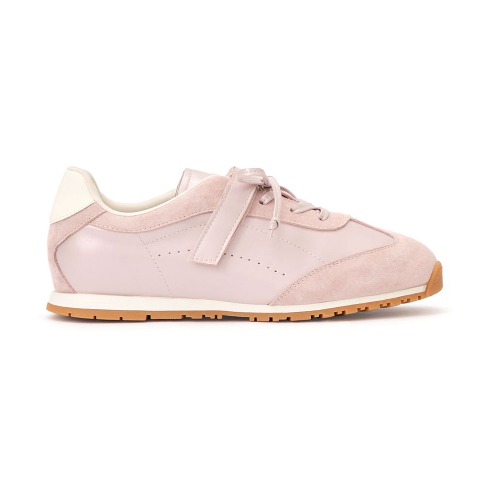 粉彩系列OK繃貼真皮休閒鞋 粉色