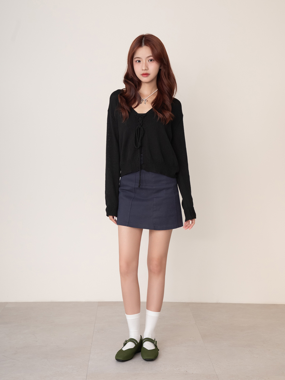 【3D零感雲織鞋】雙帶方頭瑪莉珍鞋 橄欖綠