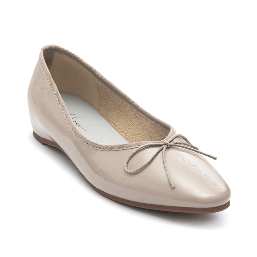 Classic Bow Ballet Flats Grey