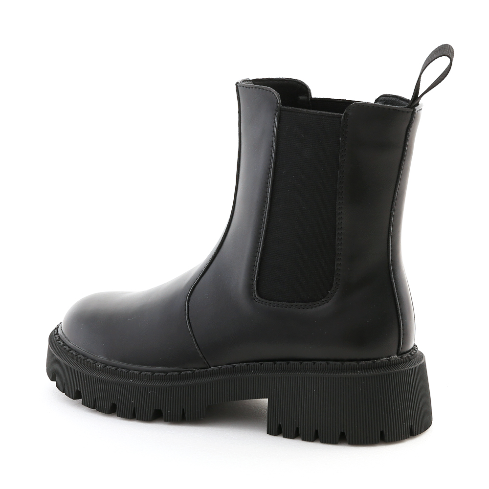 Military Style Chelsea Boots Black