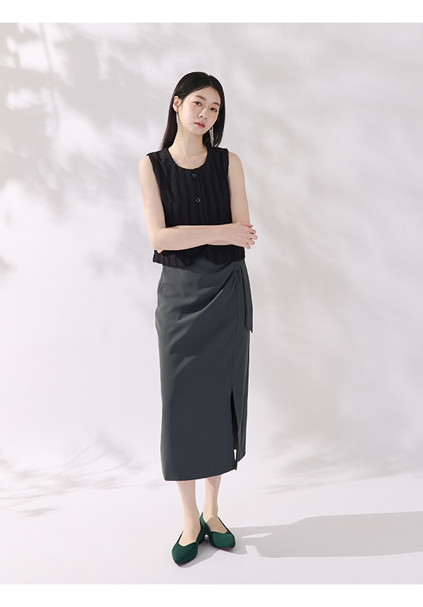 【3D零感雲織鞋】小V口尖頭通勤包鞋 森林綠