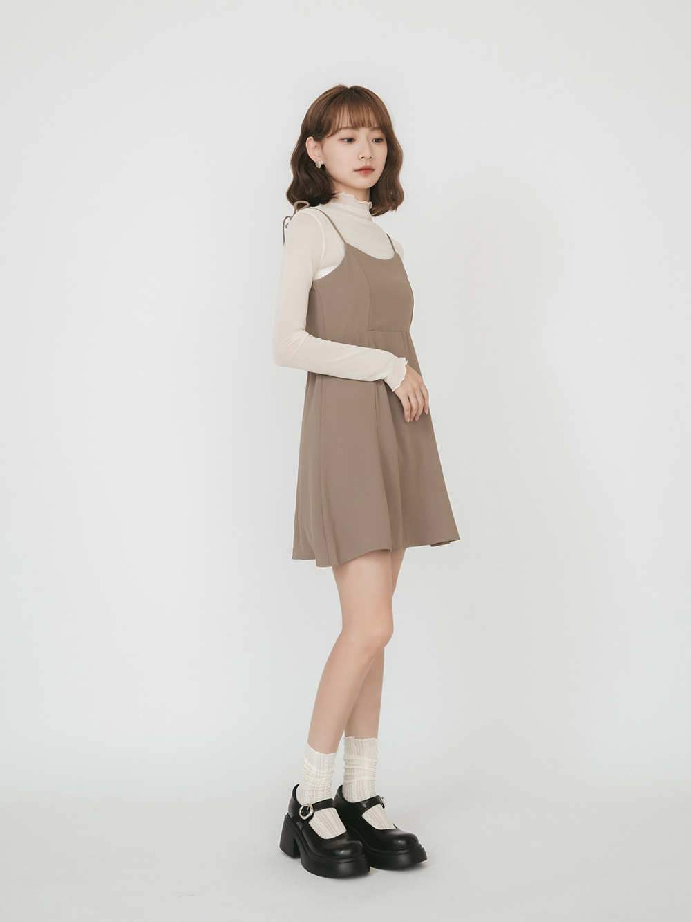 夢幻舞台．輕量加厚底銀釦瑪莉珍鞋 時尚黑