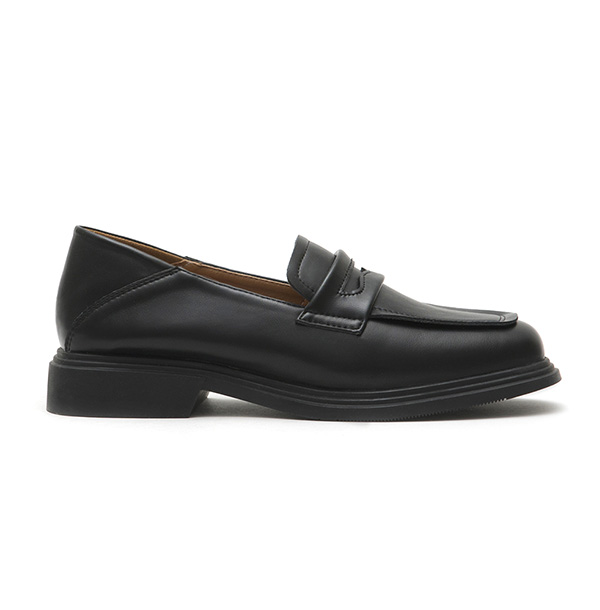 Comfy Soft Backless Loafers Black