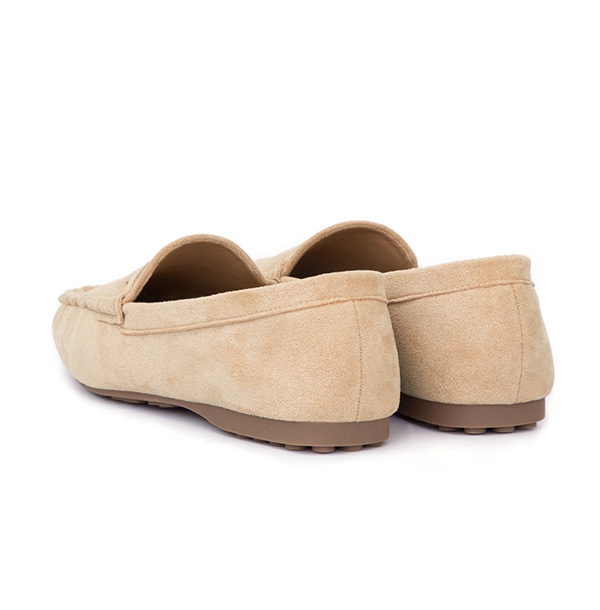 秋冬輕著4D氣墊豆豆底樂福鞋 杏色