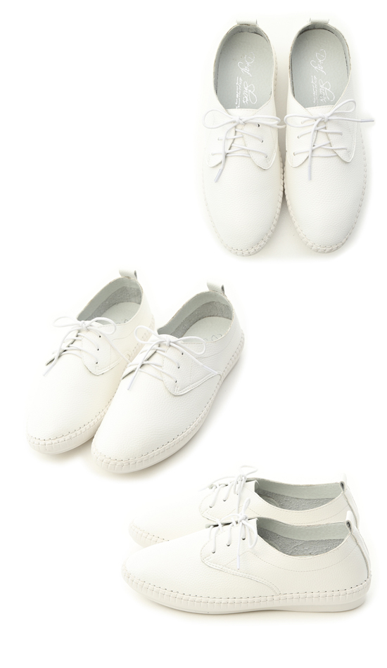Extreme Soft Stitching Casual Oxfords White