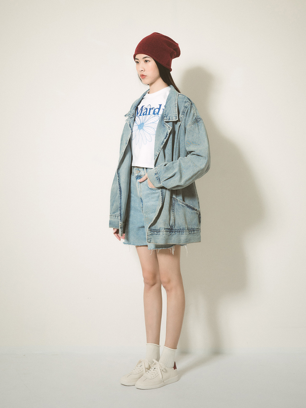 超極軟新柔感真皮小白鞋 紅