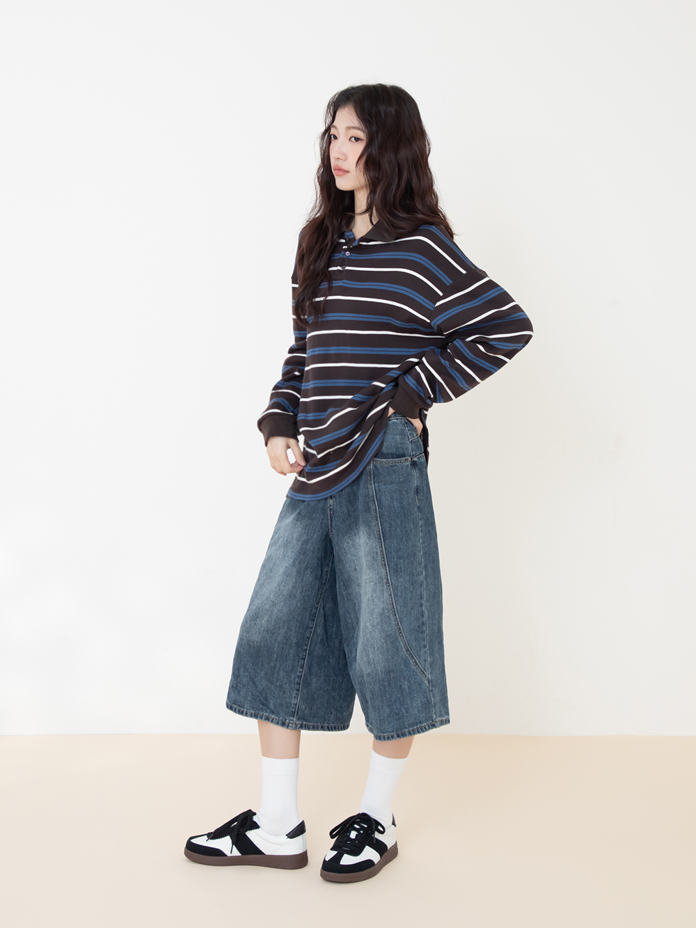 進化版2.0雙色鞋帶真皮德訓鞋 黑色