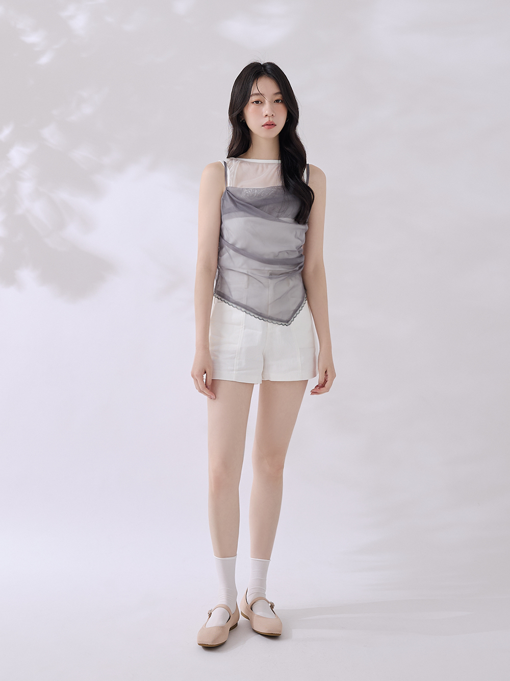 【3D零感雲織鞋3.0】素面方頭瑪莉珍鞋 裸膚粉