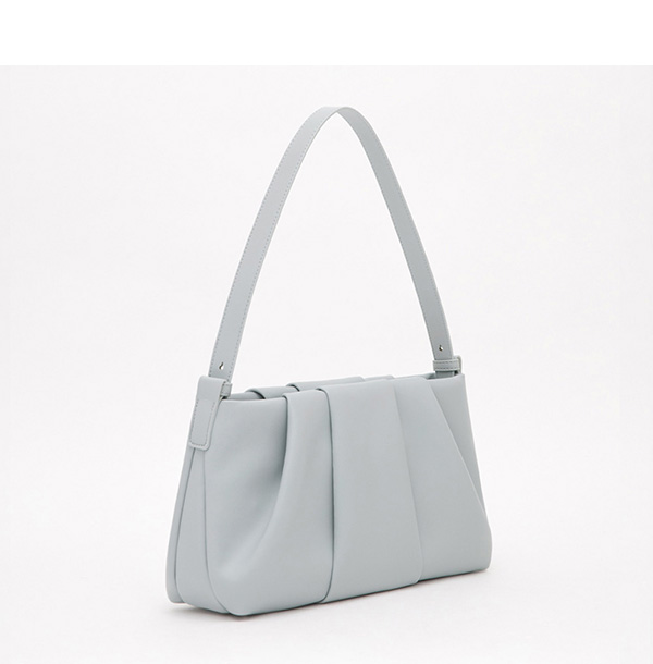 Cloud Ruched Shoulder Bag 藍