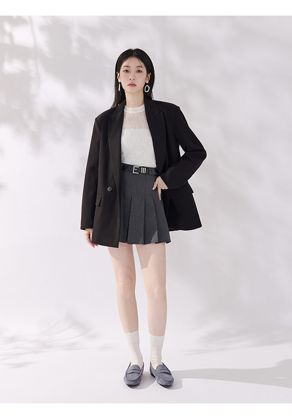 秋冬輕著4D氣墊豆豆底樂福鞋 迷霧藍