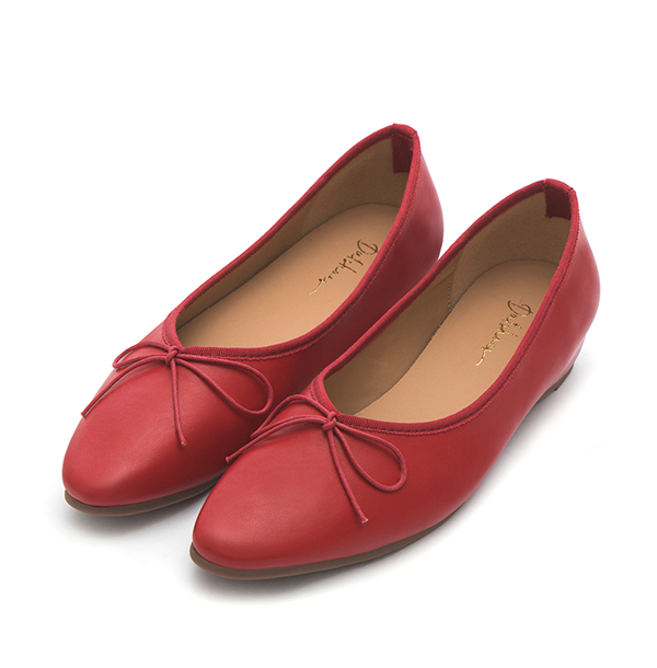 Classic Bow Ballet Flats 紅