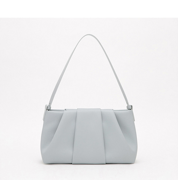 Cloud Ruched Shoulder Bag 藍