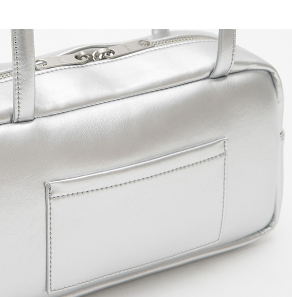 Sugar Cube Shoulder Bag Silver