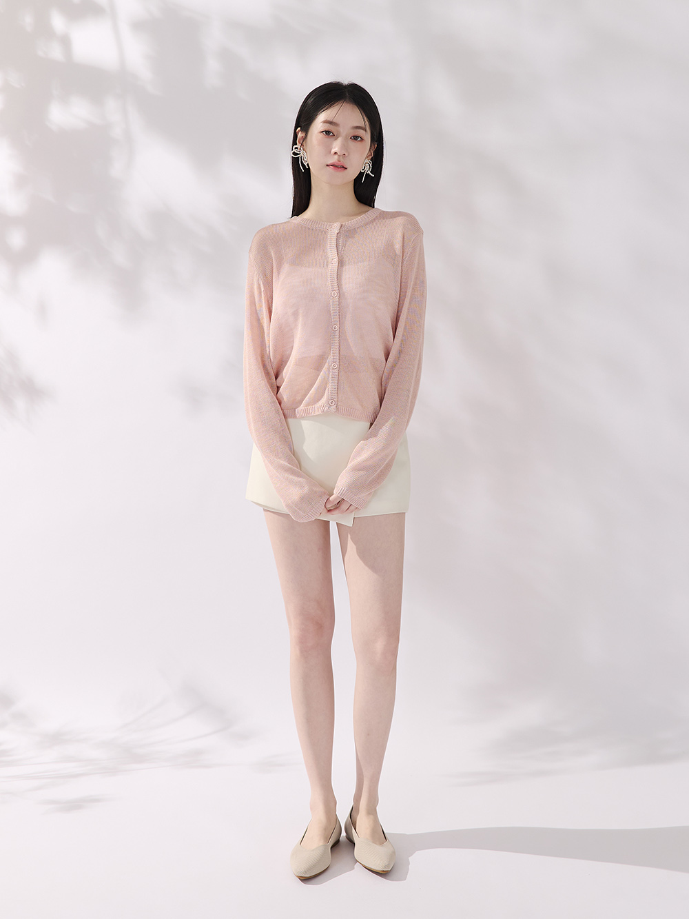 【3D零感雲織鞋】小V口尖頭通勤包鞋 香草米