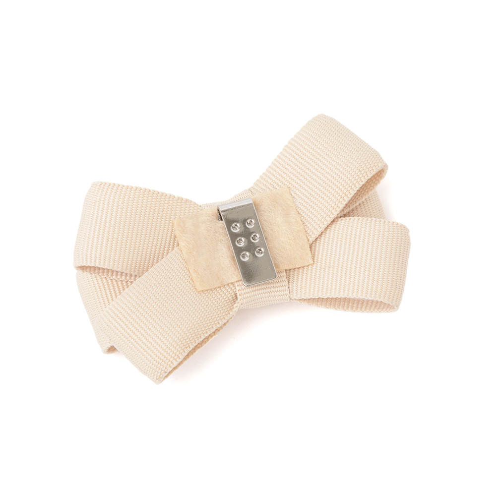 蝴蝶結活動夾 密茶杏