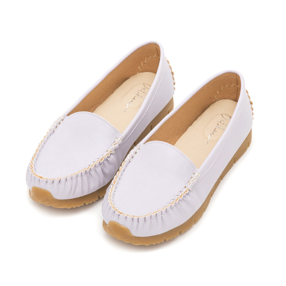 MIT Plain Platform Moccasins Lavender