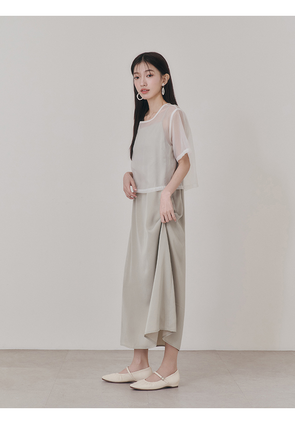 Hidden Wedge Ruched Mary Jane Shoes White
