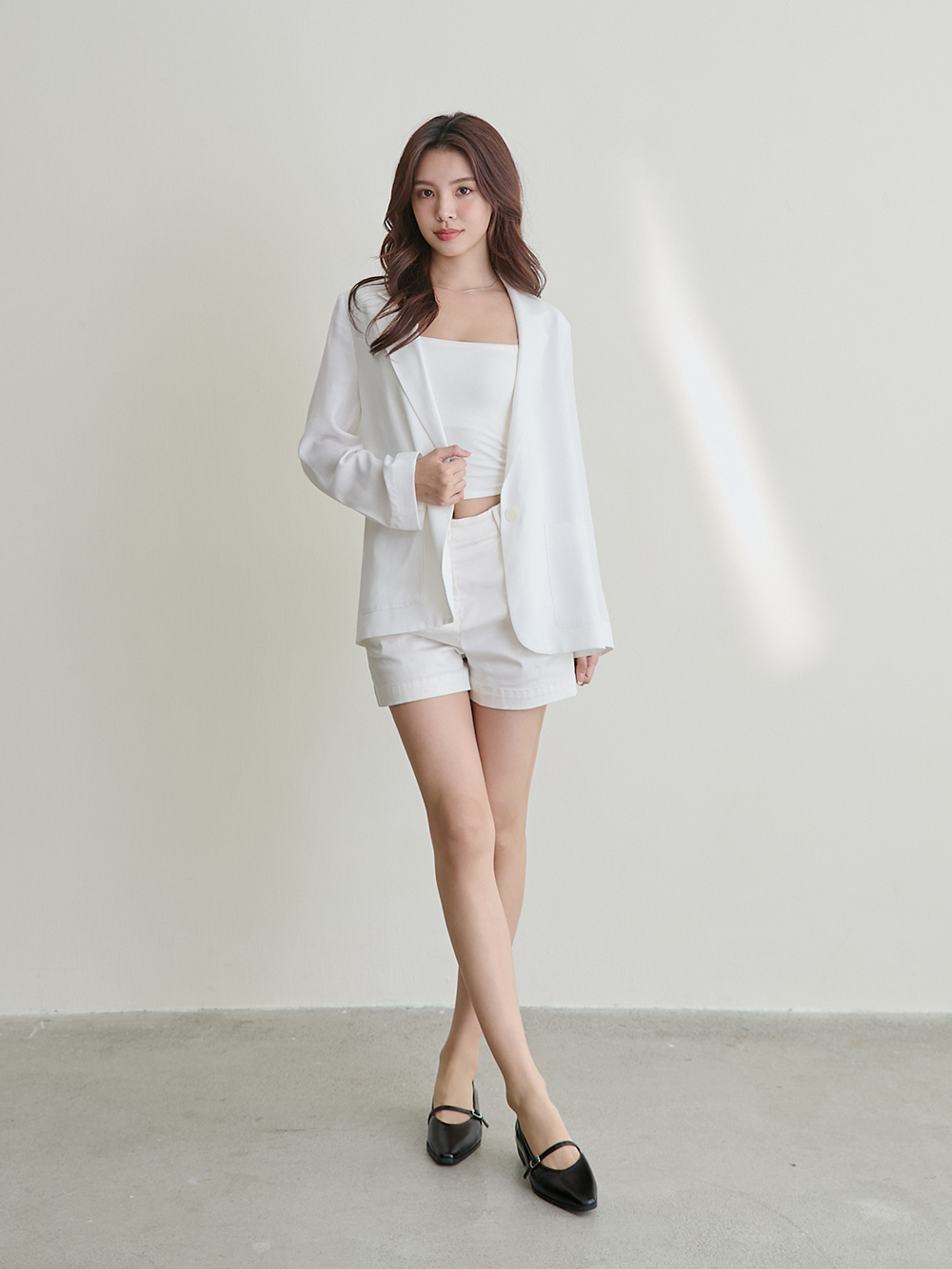 女爵尖頭平底瑪莉珍鞋 黑色