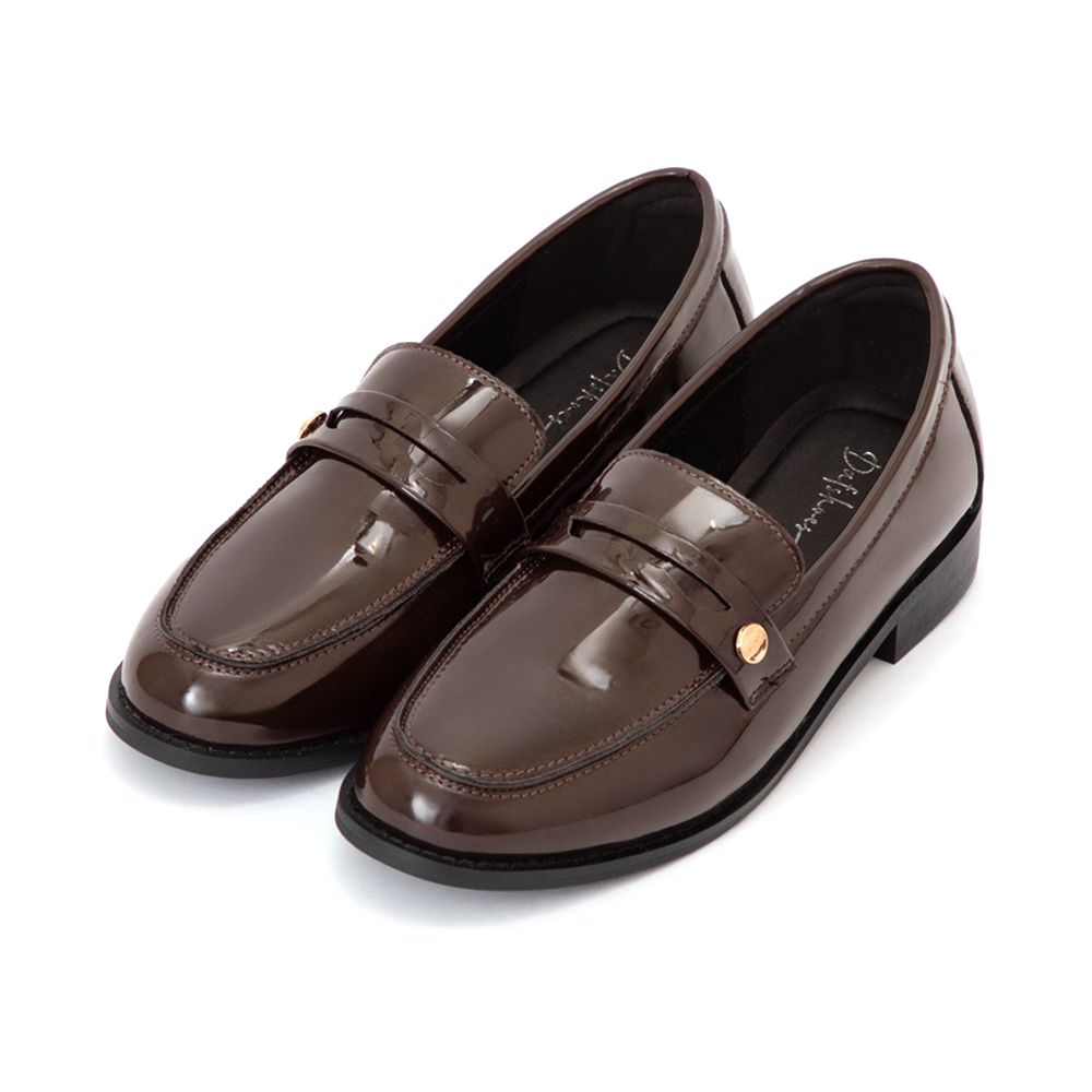 日常好搭4D釋壓平底樂福鞋 咖啡色