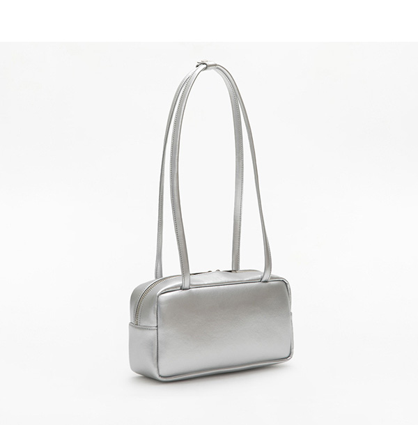 Sugar Cube Shoulder Bag Silver