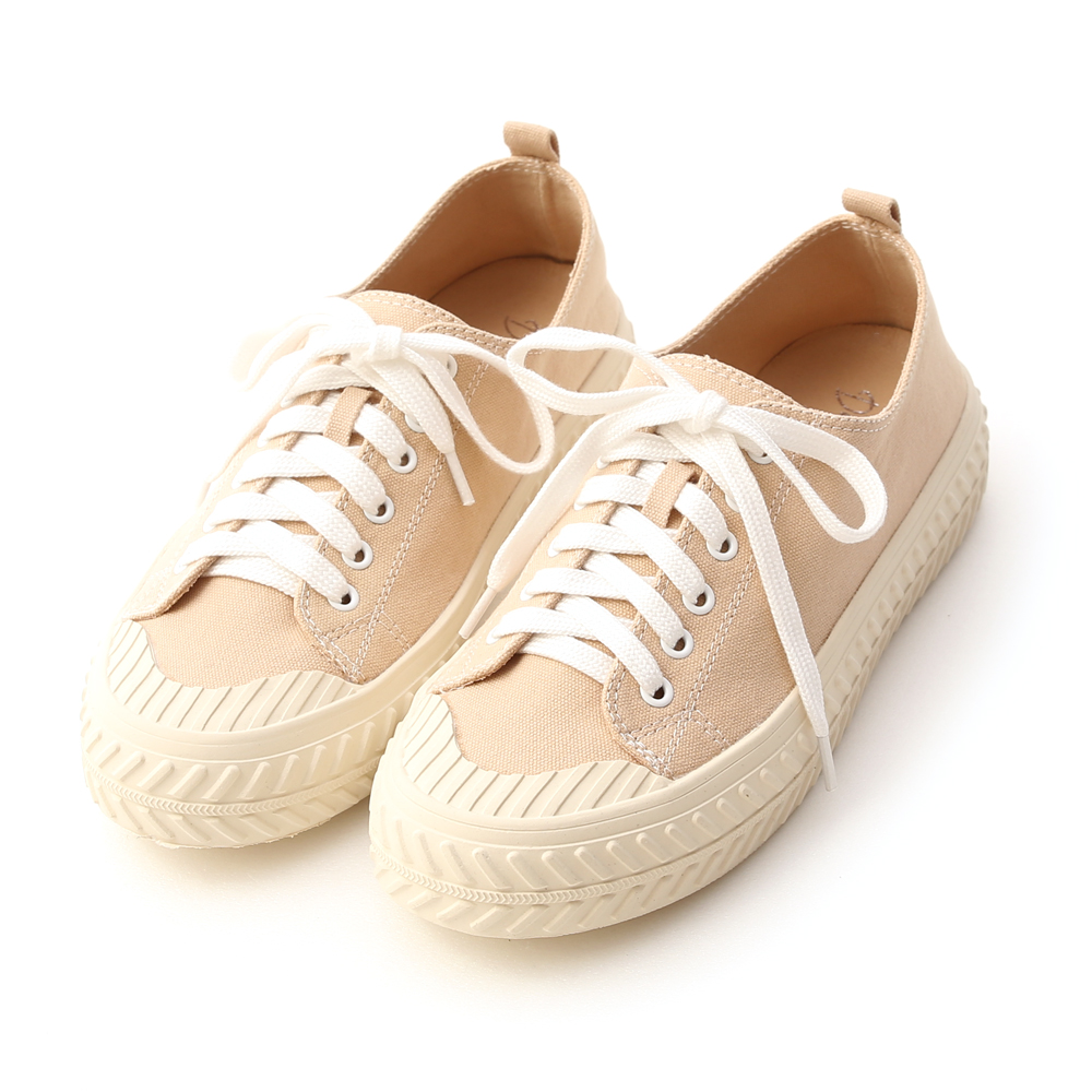 Casual Canvas Sneakers Beige