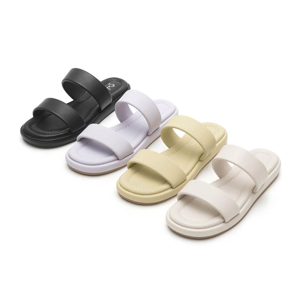 Double Strap Comfy Slide  Airsoft Sandals 紫