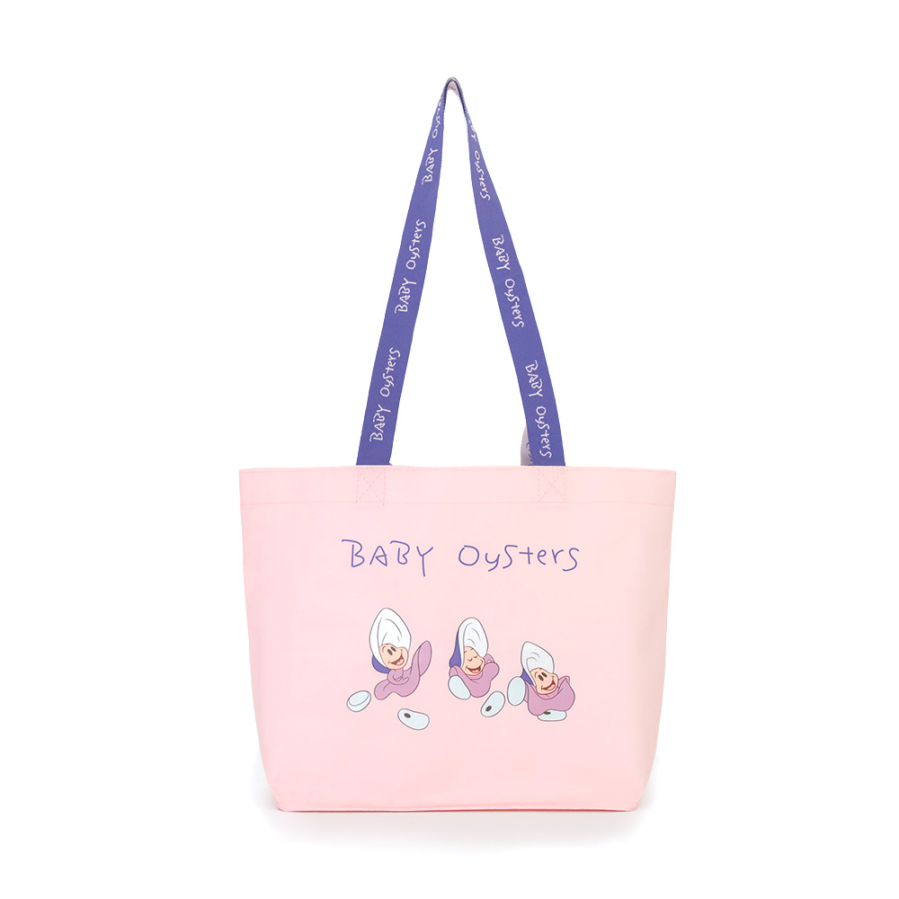 【Disney】牡蠣寶寶購物袋 粉