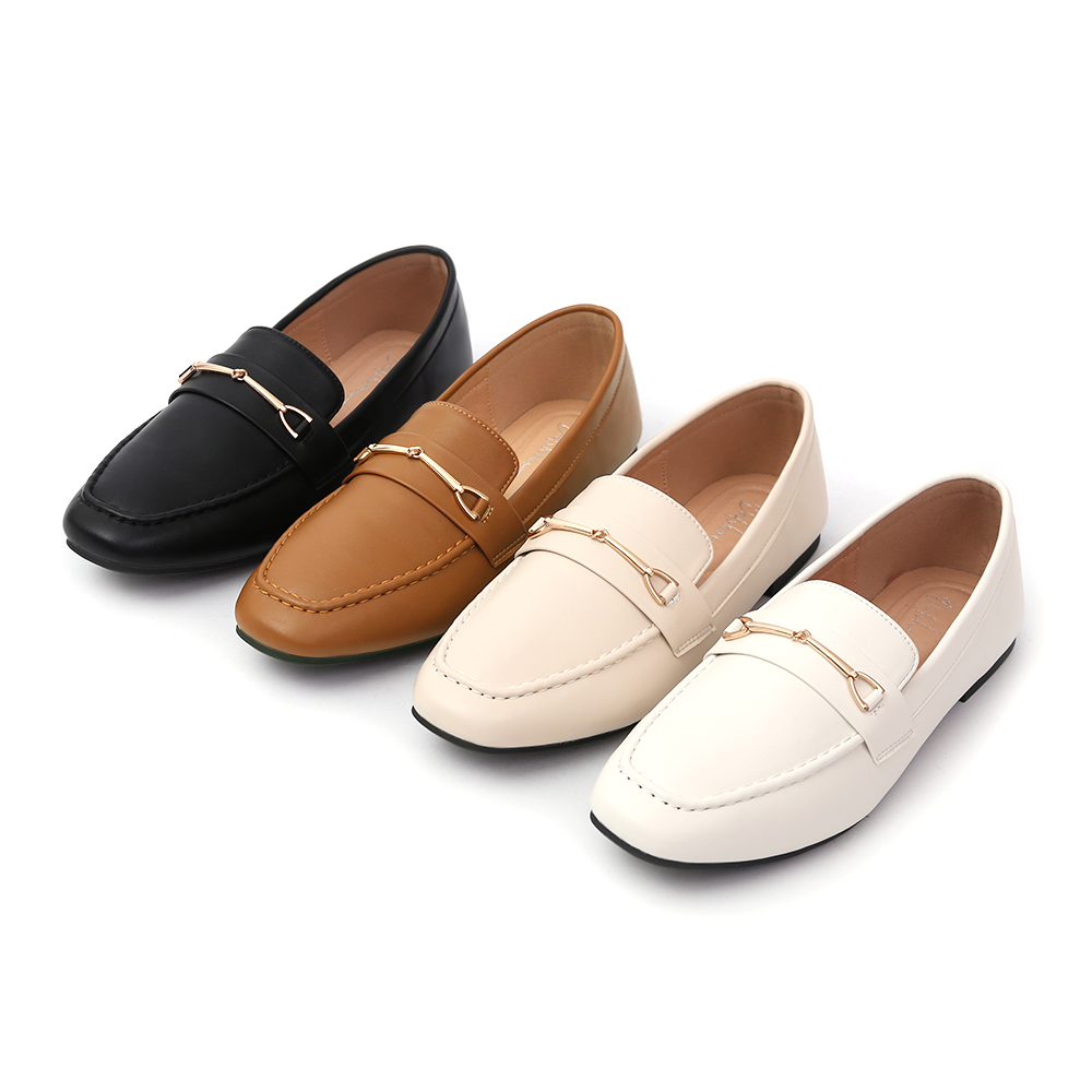 4D Cushioned Horsebit Loafers 米