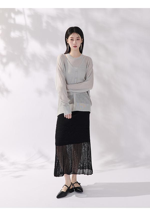 優雅氣場尖頭後空低跟鞋 時尚黑