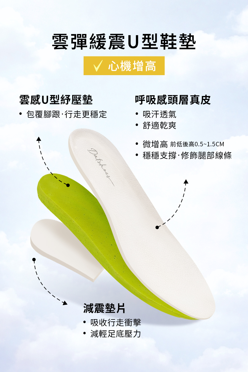 進化版2.0雙色鞋帶真皮德訓鞋 米白色