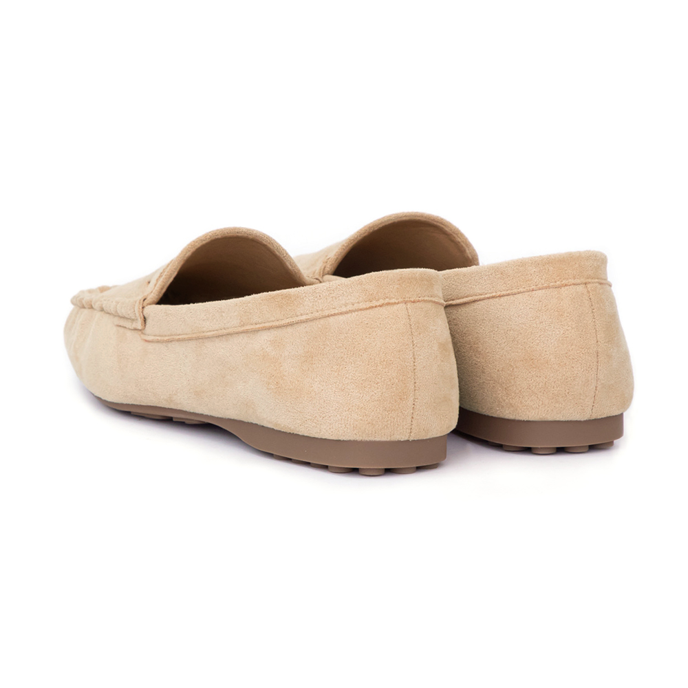 秋冬輕著4D氣墊豆豆底樂福鞋 杏色