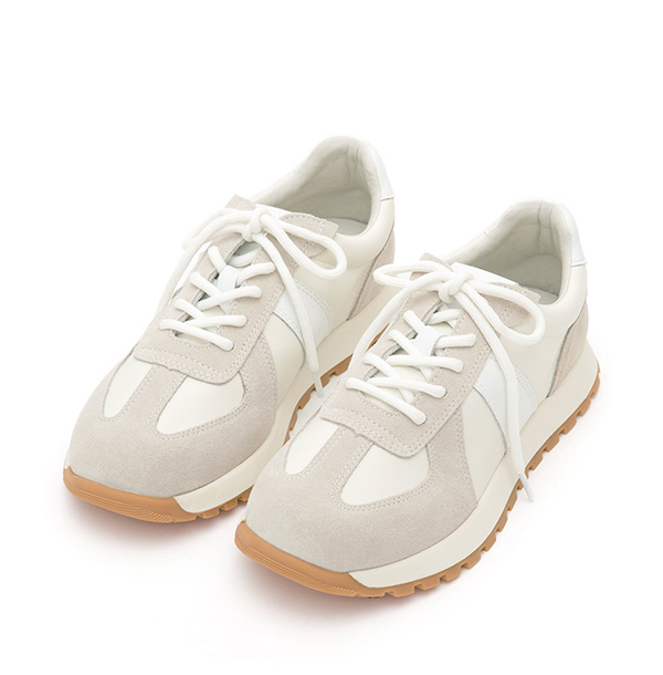 Comfy Soft Leather Casual Sport Shoes Beige