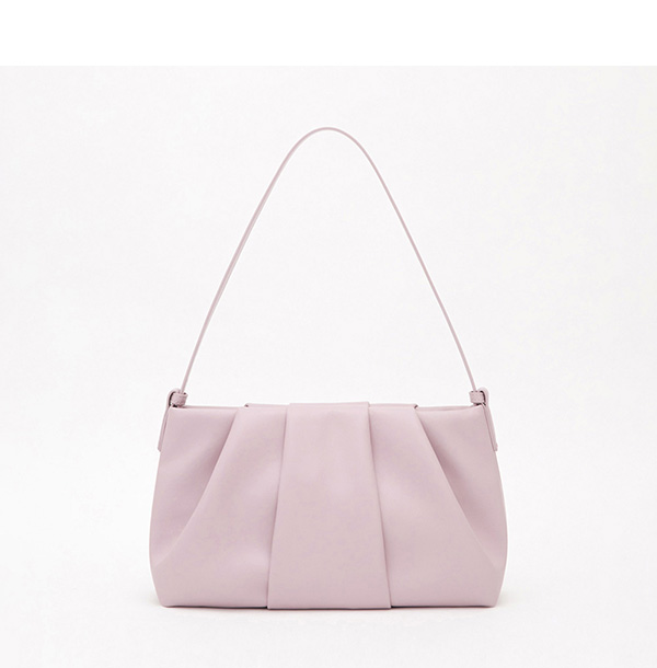 Cloud Ruched Shoulder Bag 紫