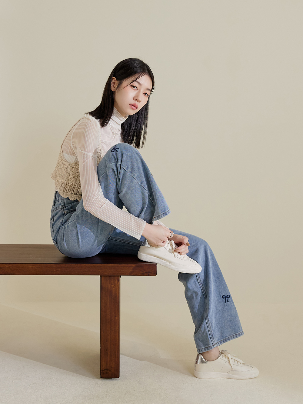 超極軟新柔感真皮小白鞋 銀