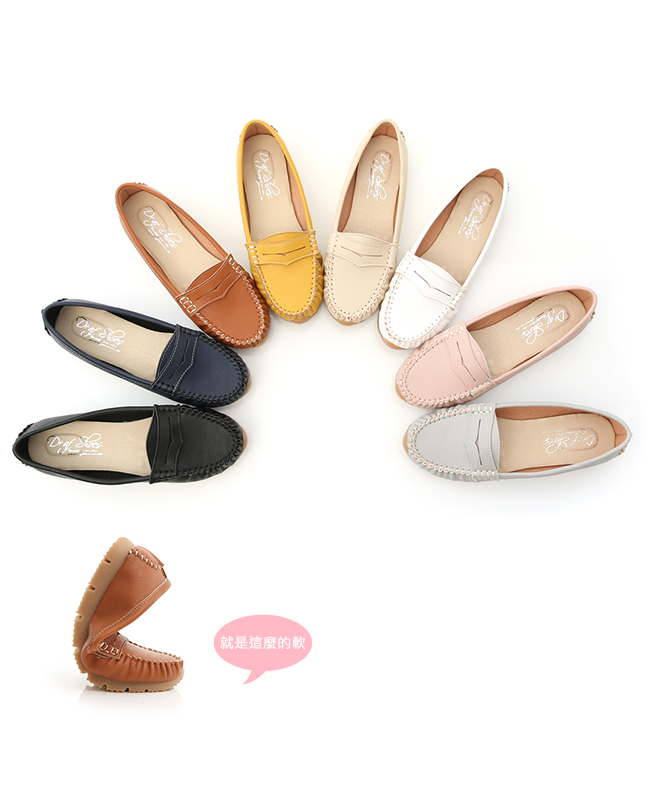 MIT Classic Platform Moccasins Nude pink